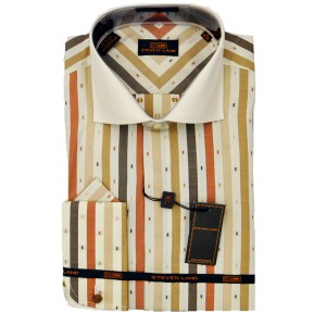 ds1117-brown-steven-land-spread-collar-french-cuff-dress-shirt